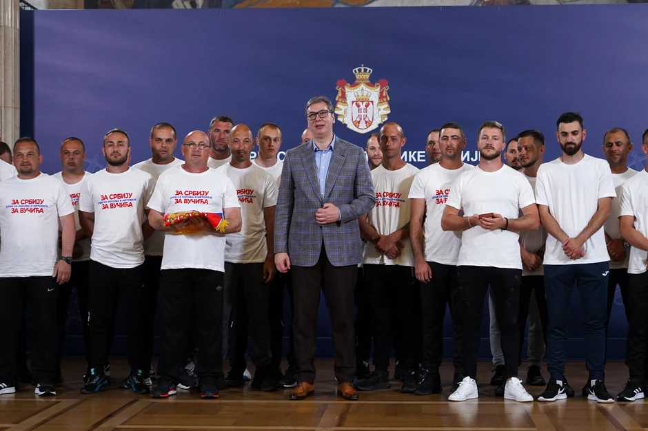 Aleksandar Vučić sa Srbima sa KiM