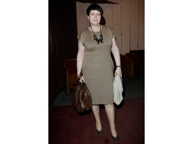 Ilona Łepowska - znowu w sukience.