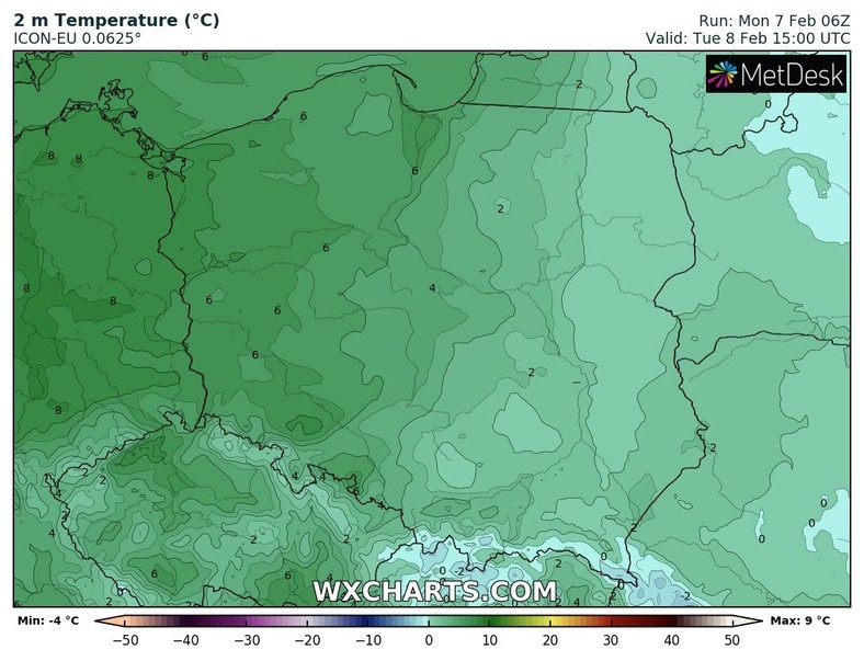 Po przejściu frontu, temperatura od zachodu będzie szybko rosła