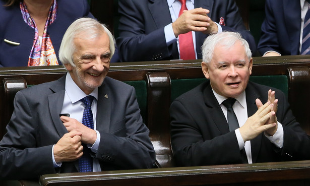 Wicemarszałek Sejmu Ryszard Terlecki i prezes PiS Jarosław Kaczyński