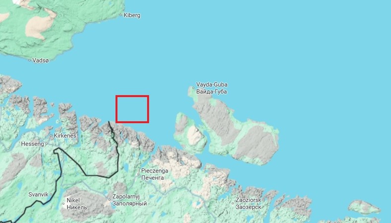 Obszar wyznaczony przez rosyjską marynarkę wojenną do strzelań znajduje się zaledwie około 5 km od granicy norweskich wód terytorialnych.
