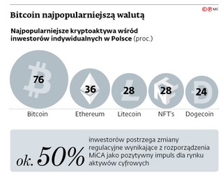 Bitcoin najpopularniejszą walutą