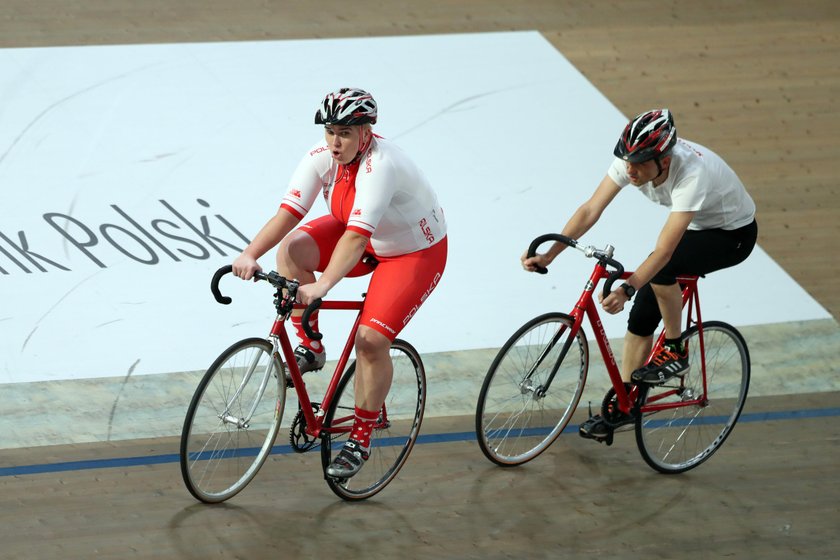 Anita Włodarczyk i Ryszard Opiatowski na torze Areny Pruszków