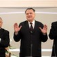 Jarosław Kaczyński, Jan Olszewski i Antoni Macierewicz podczas konferencji, 15 lat po upadku rządu Olszewskiego