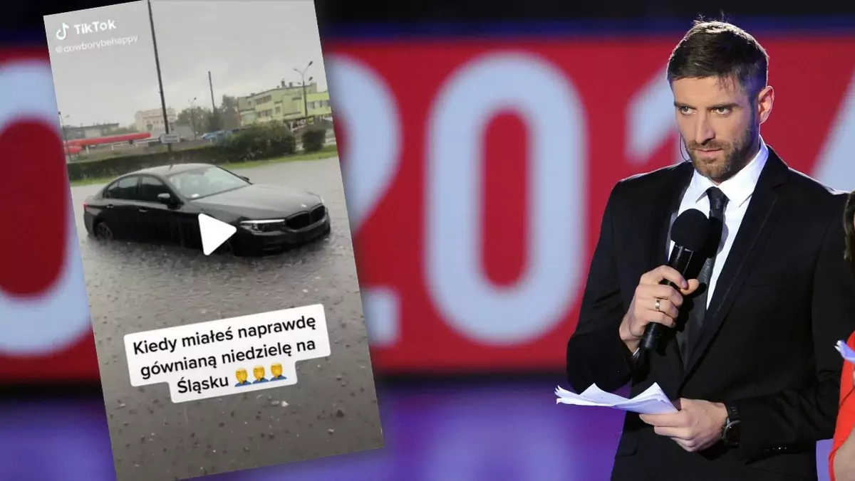 Maciej Dowbor utopił swoje BMW serii 5 podczas burzy