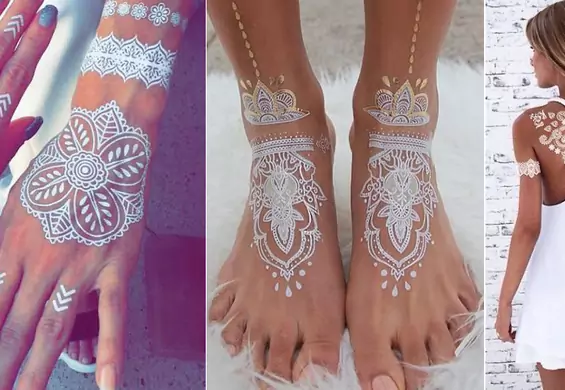Hit Instagrama - biała henna. Tatuaże, które wyglądają jak delikatna koronka
