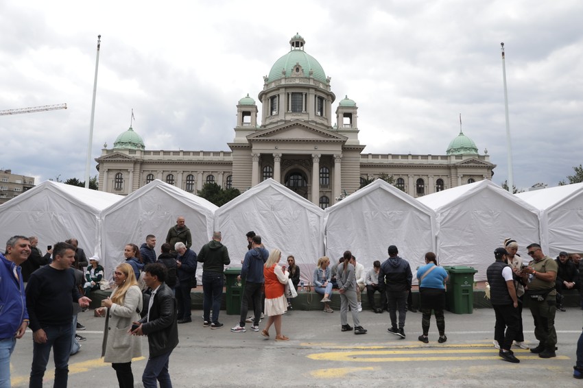 Prostor oko Pionirskog parka i Skupštine Srbije
