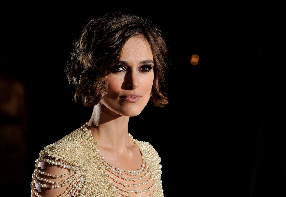 Keira Knightley na premierze filmu "Never Let Me Go" w Londynie