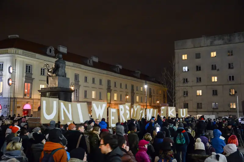 25.01.2017 Manifestacja studentów.