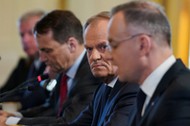 Donald Tusk i Andrzej Duda