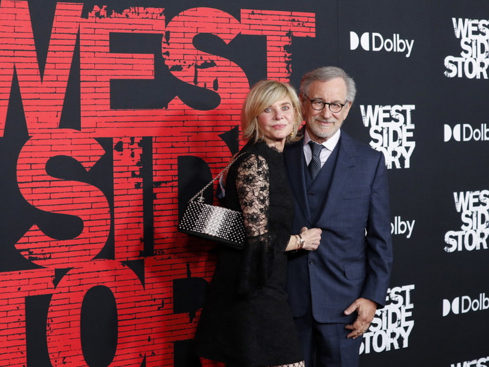 Steven Spielberg i Kate Capshaw na premierze filmu "West Side Story" w Hollywood.