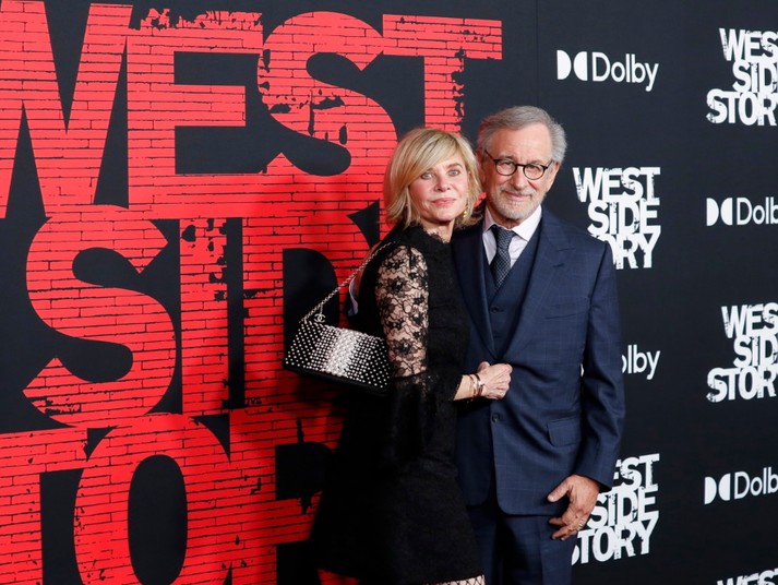 Steven Spielberg i Kate Capshaw na premierze filmu "West Side Story" w Hollywood.