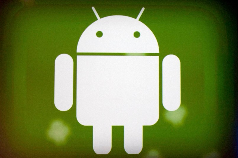 Logo Google Android. Fot. David Paul Morris/Bloomberg