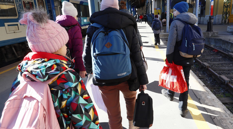 Keleti pályaudvar menekültek / Fotó: Fuszek Gábor