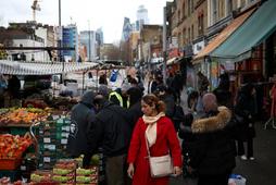 Market na jednej z ulic Londynu