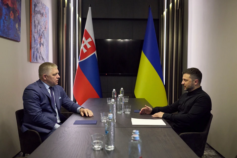 Volodimir Zelenski i Robert Fico u Užgorodu