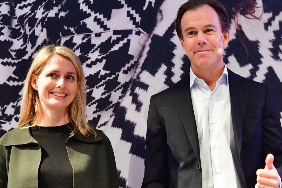 Helena Helmersson, nowa CEO H&M i Karla-Johan Persson, ustępujący CEO H&M