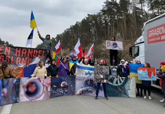 Blokada granicy polsko-niemieckiej. Aktywiści domagają się zaprzestania handlu z Rosją