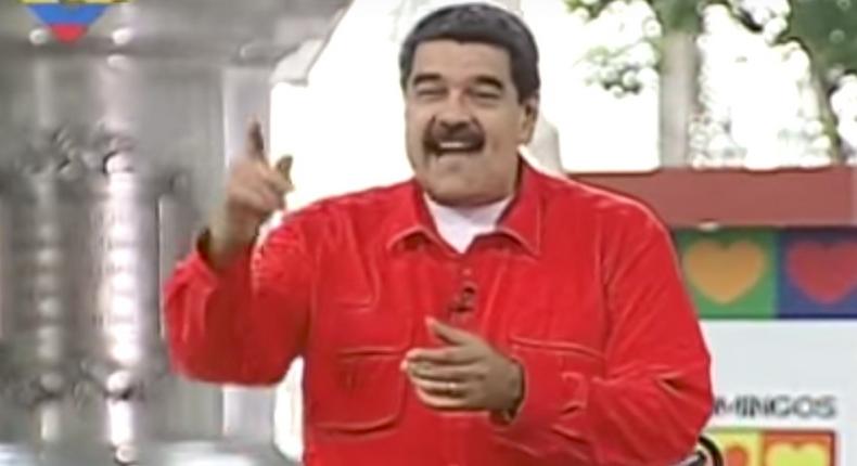 Venezuelan President Nicolas Maduro, dancing along to a version of the song Despacito, July 23, 2017.