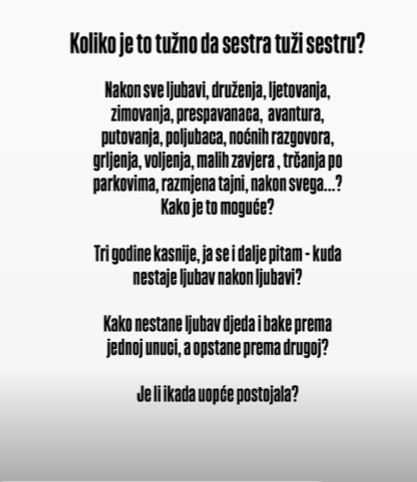 Objava Nikoline Pišek