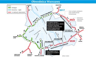 Coraz bliżej domknięcia obwodnicy Warszawy. GDDKiA ogłosiła przetarg na koncepcję programową wschodniej części
