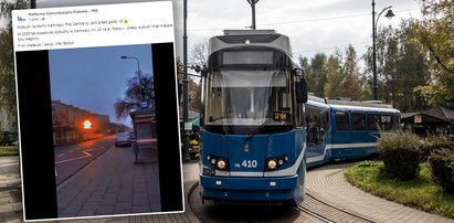 Wybuch na dachu tramwaju! Nagranie z Krakowa szokuje. Co się stało?