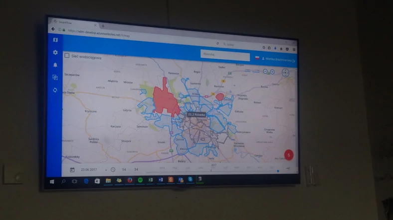 Tak wygląda mapa Wrocławia w aplikacji SmartFlow