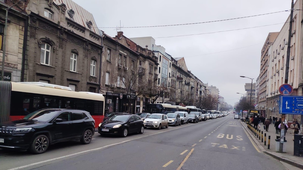 Kolaps u Bulevaru despota Stefana