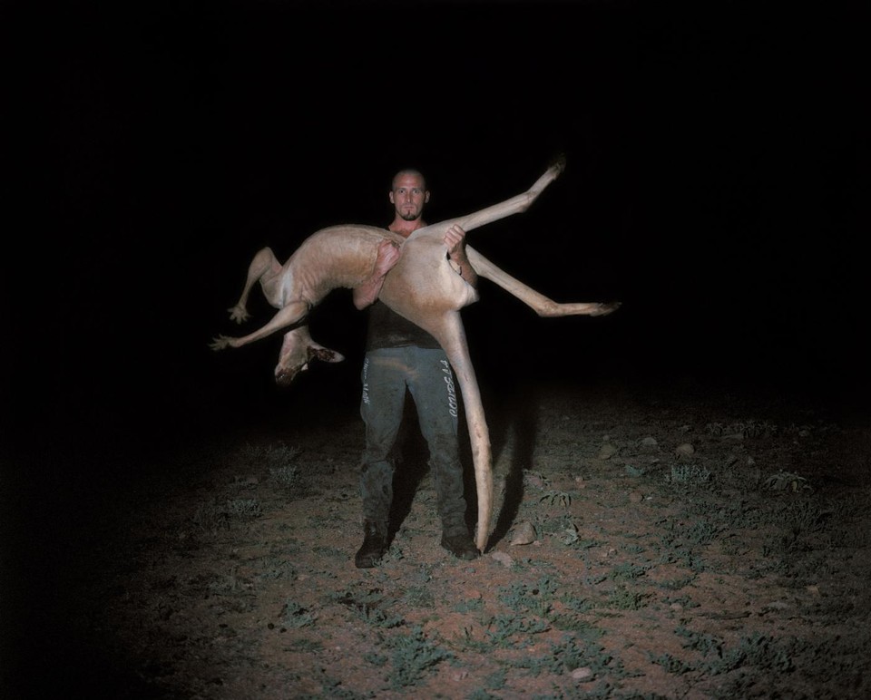 Adam Ferguson, "Roo Shooters Offsider, Plumbago Station, South Australia"