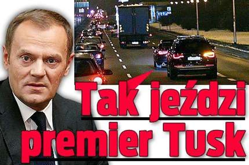 Tak jeździ premier Tusk. Nietypowo jak na polityka