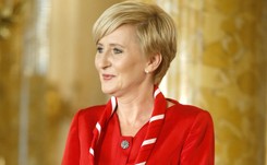 Agata Kornhauser-Duda wyszła z cienia. Pozdrowiła piłkarzy Olimpiad Specjalnych