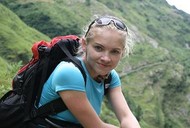 Polska himalaistka Kinga Baranowska w drodze na Manaslu