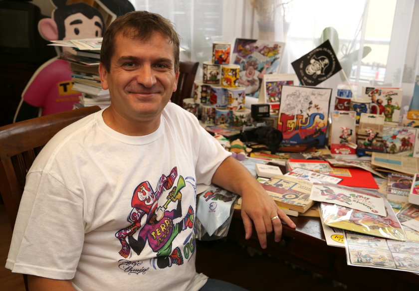 Mirosław Sobiecki (40 l.) – fan komiksów