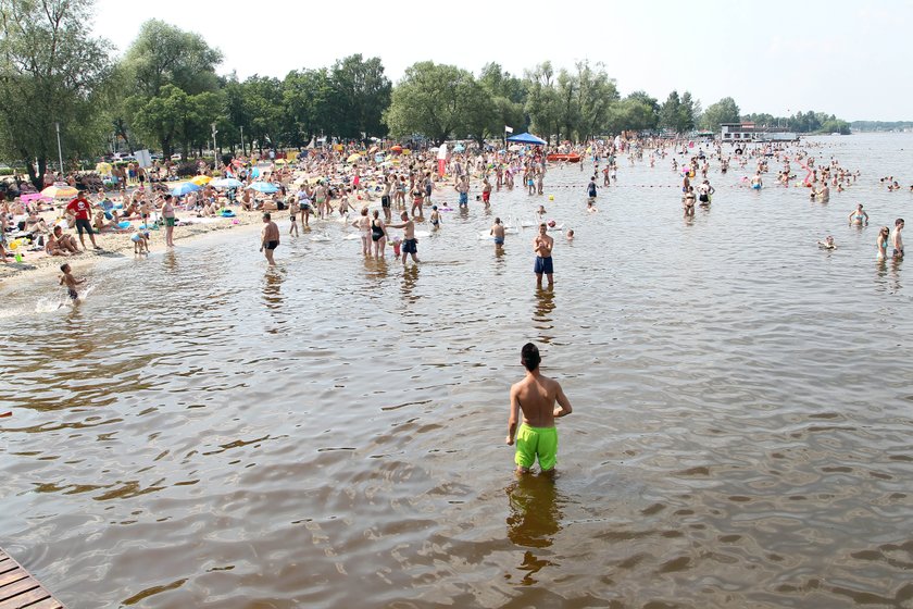 Plaża w Nieporęcie zamknięta