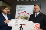 Prezydent Andrzej Duda na festiwalu Niepokorni. Niezłomni. Wyklęci, Gdynia, październik 2018 r. 