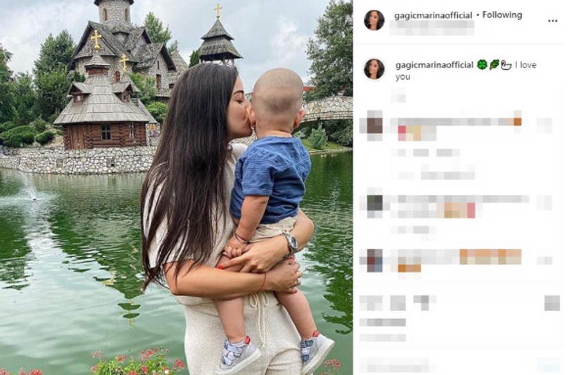 Marina Gagić i sin