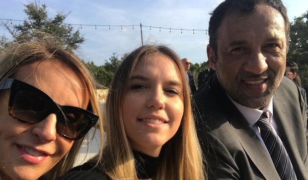 Petra sa roditeljima