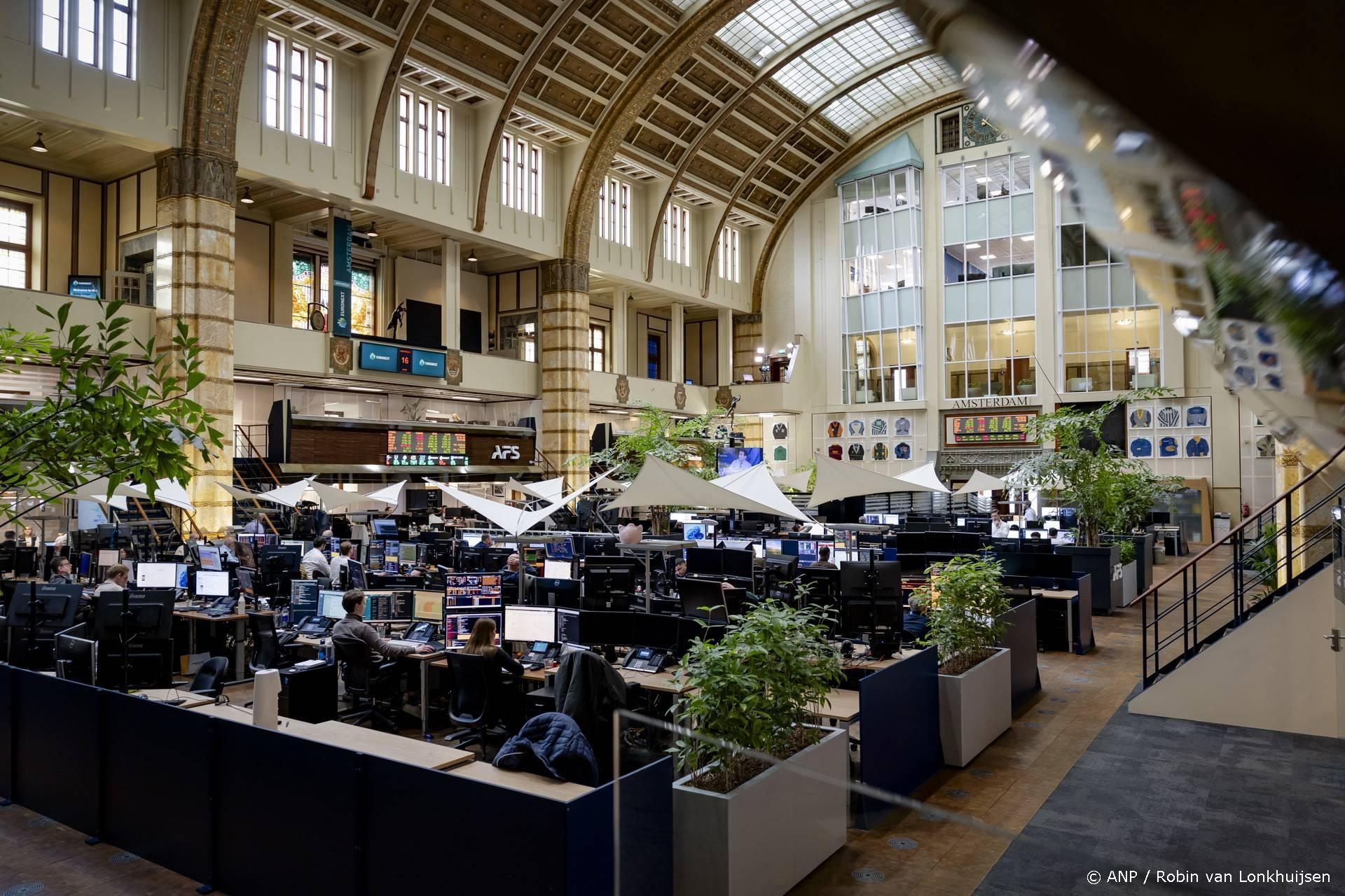 AEX sluit 0,5% lager door handelsonzekerheid VS-EU