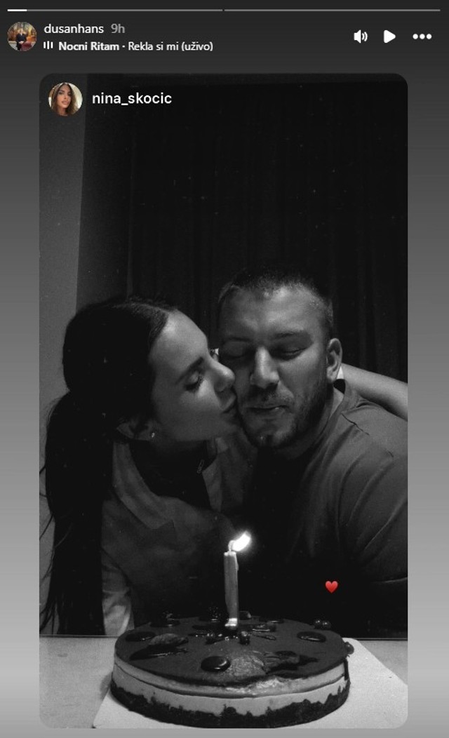 Dušan Milosavljević i Nina Skočić (Foto: Instagram/dusanhans)