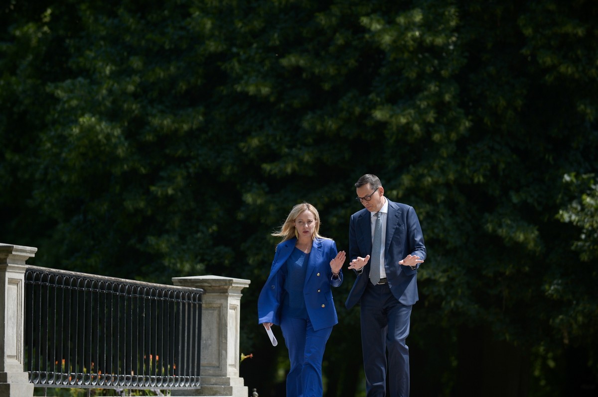 Mateusz Morawiecki, Giorgia Meloni