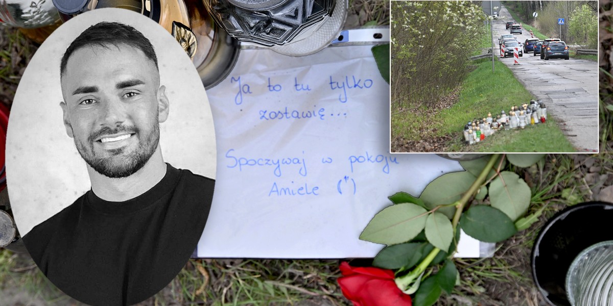  Mieszkańcy żegnają Łukasza Litewkę.