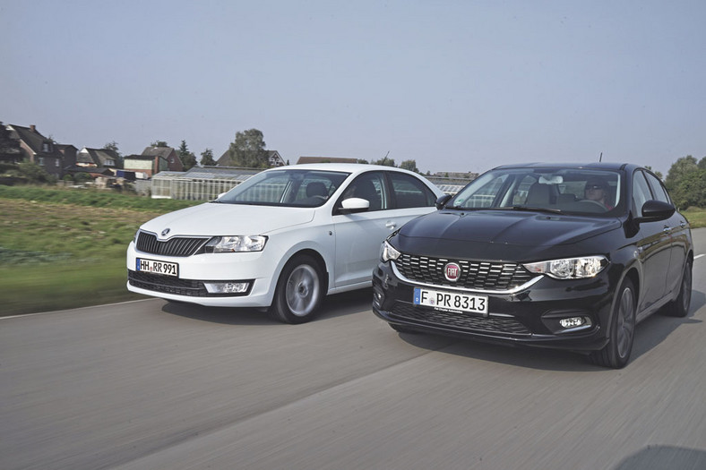 Fiat Tipo kontra Skoda Rapid - co oferują topowe wersje?