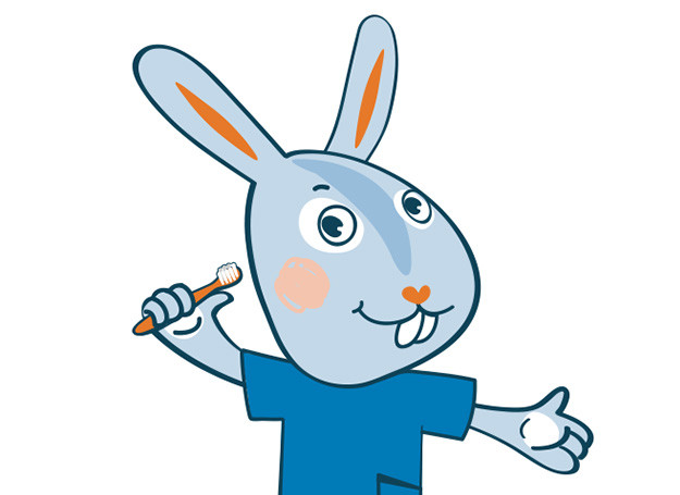 Królik Pampiś – maskotka programu „Dzieciństwo bez próchnicy”
