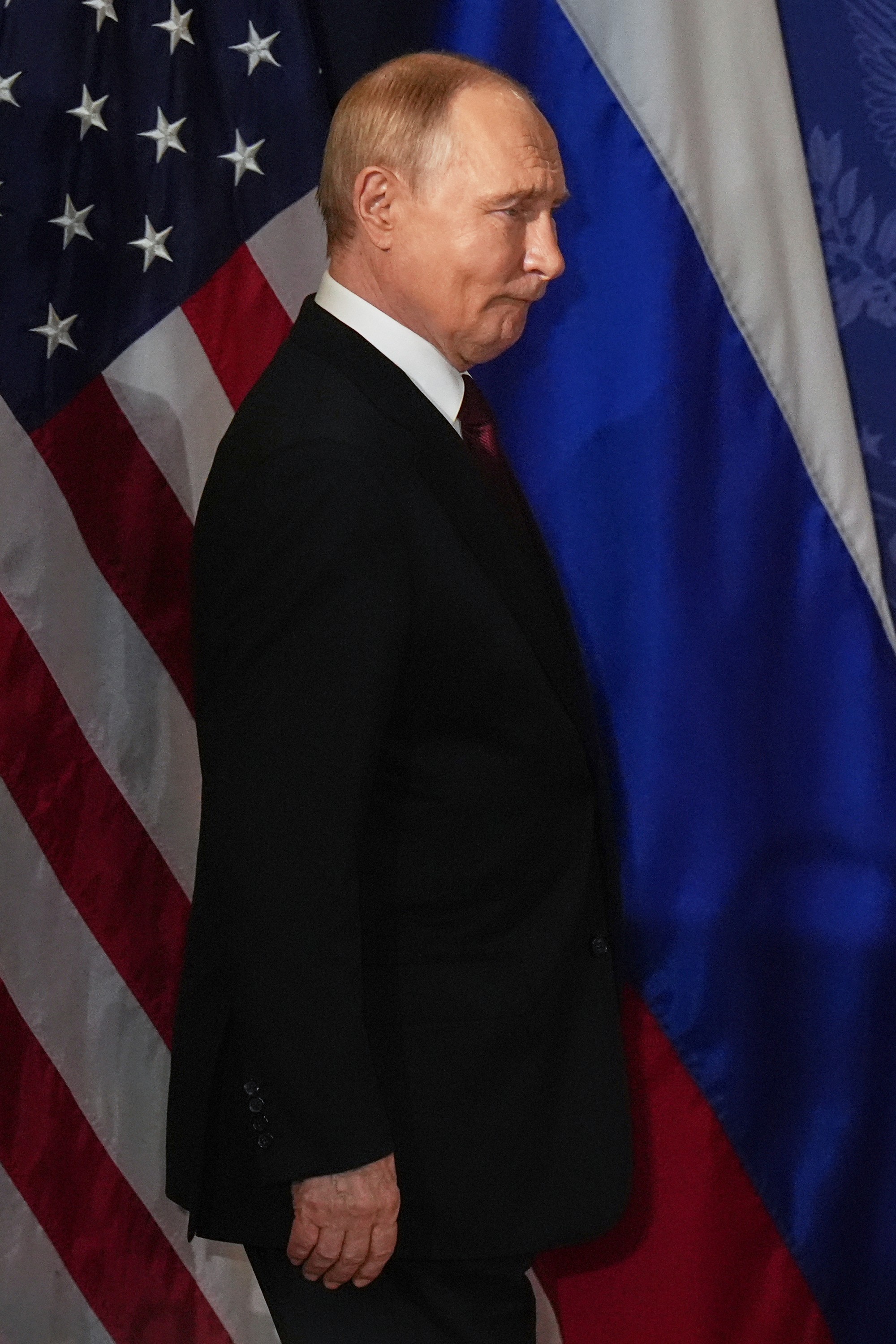 Putin na tlačovej konferencii s Trumpom.
