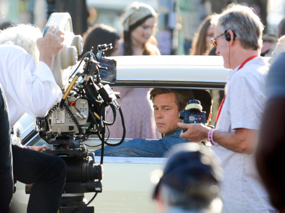 "Once Upon a Time in Hollywood": Brad Pitt i Leonardo DiCaprio na planie filmu Quentina Tarantino