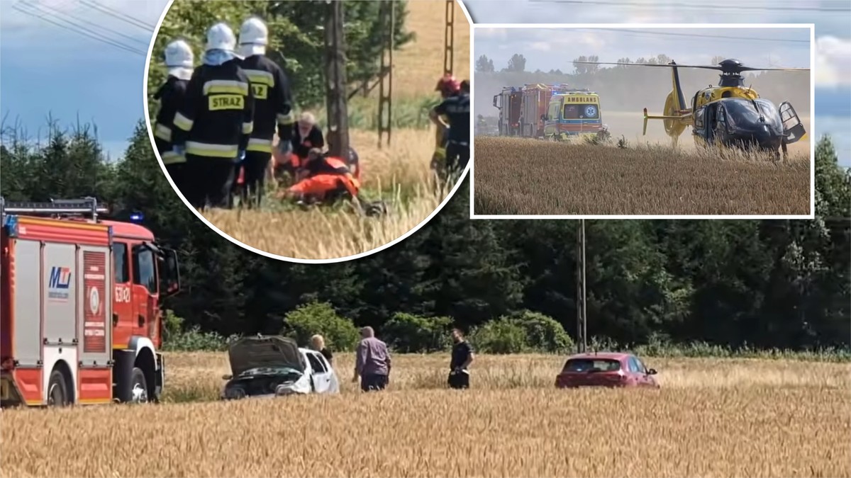 Tragedia pod Wągrowcem. "Ciało wyrzucone z samochodu"