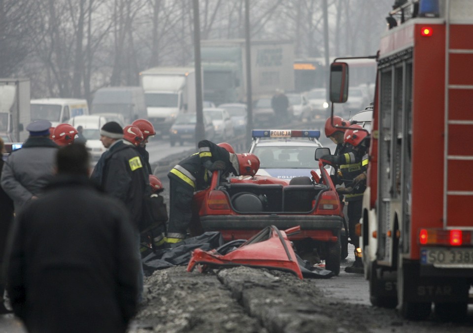 SOSNOWIEC WIADUKT WYPADEK OFIARA