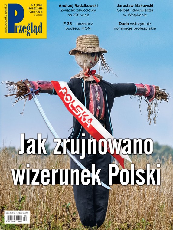 Okładka tygodnika "Przegląd"