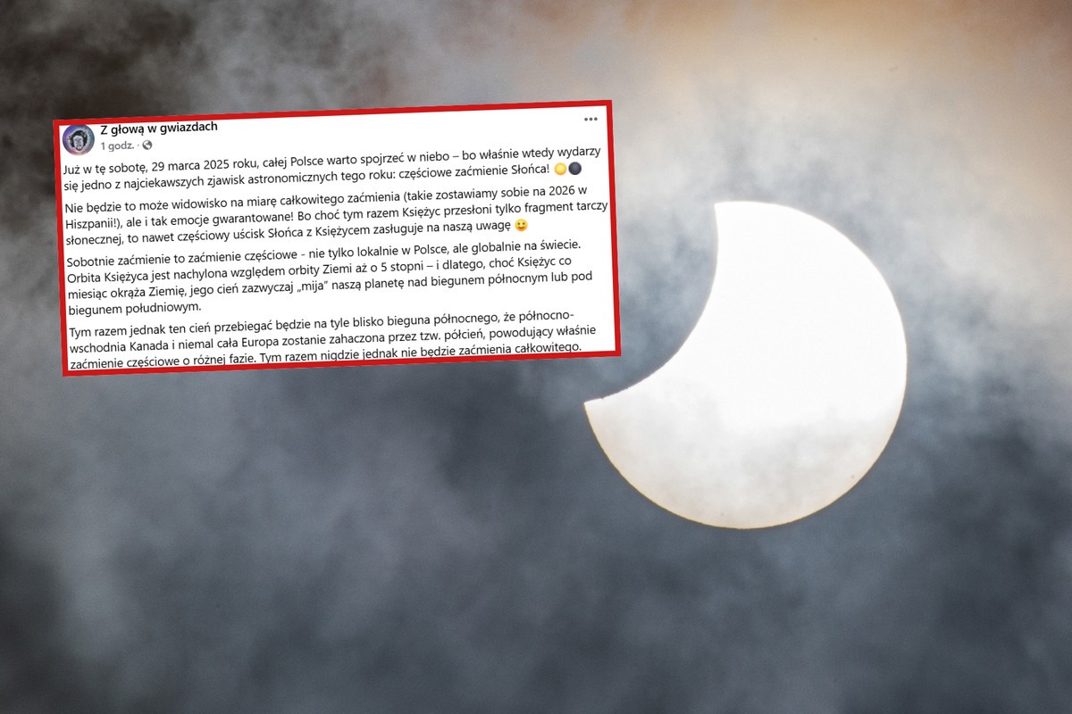 Zaćmienie Słońca już 29 marca 2025. Gdzie i o której patrzeć w niebo?