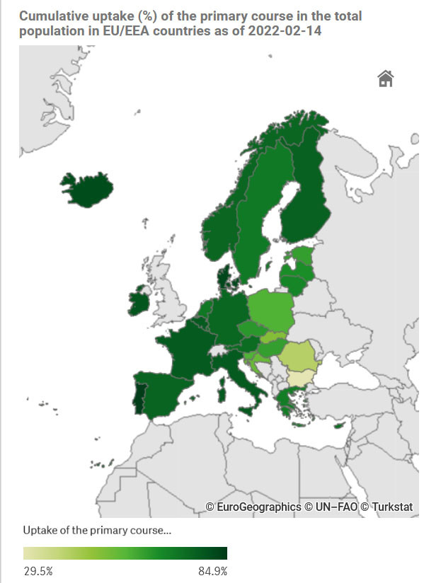 Szczepienia przeciw COVID-19 w Europie - pełny cykl szczepienia